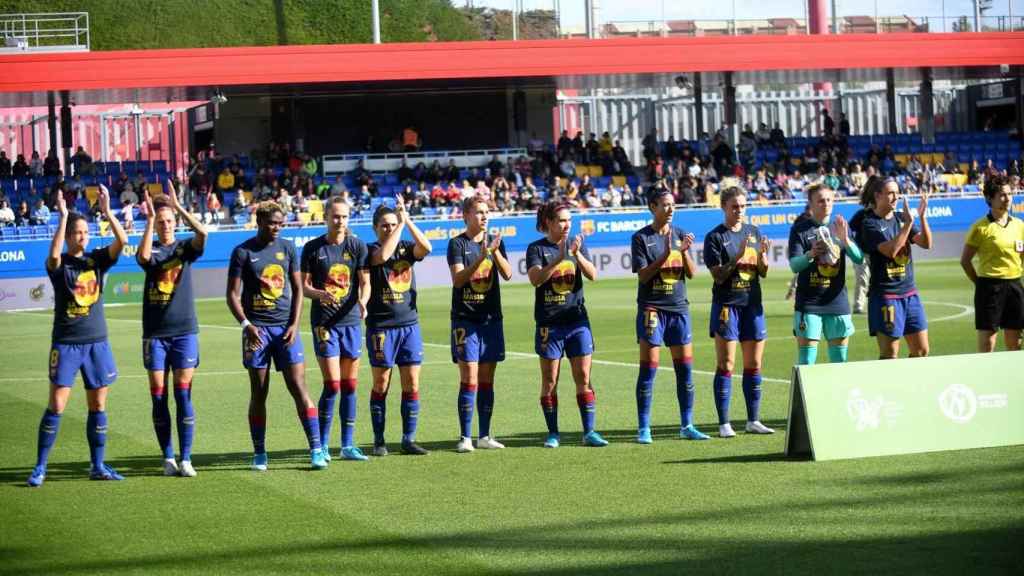 El Barça femenino en su último partido contra el Levante / FC Barcelona