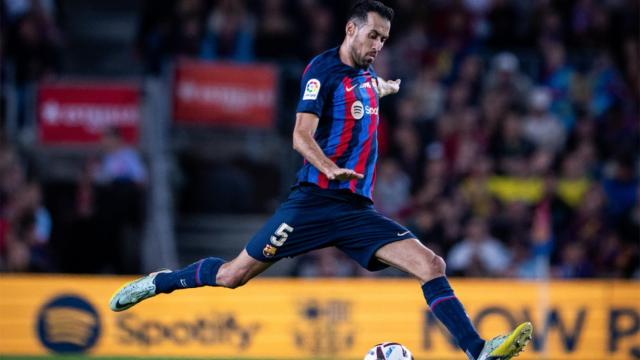 Sergio Busquets, durante un partido con el FC Barcelona / FCB
