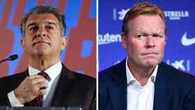 Laporta y Koeman en un fotomontaje / Culemanía