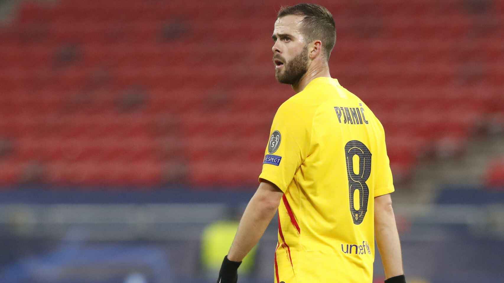 Pjanic en el partido del Wanda Metropolitano / EFE