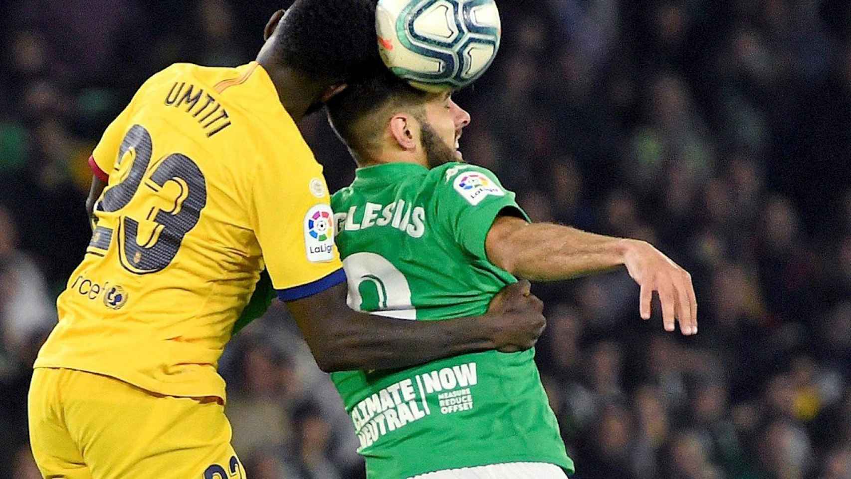 Samuel Umtiti en el partido contra el Betis / EFE