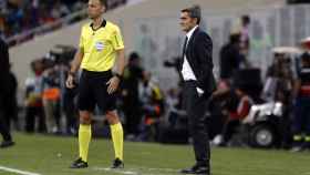 Valverde durante el partido del Barça contra el Atlético / FC Barcelona