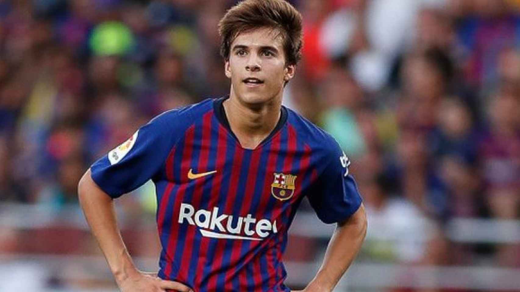 Riqui Puig en un partido con el Barcelona/ Depor