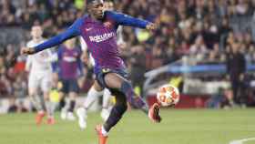 Una foto de Ousmané Dembelé durante el Barça - Liverpool / FCB