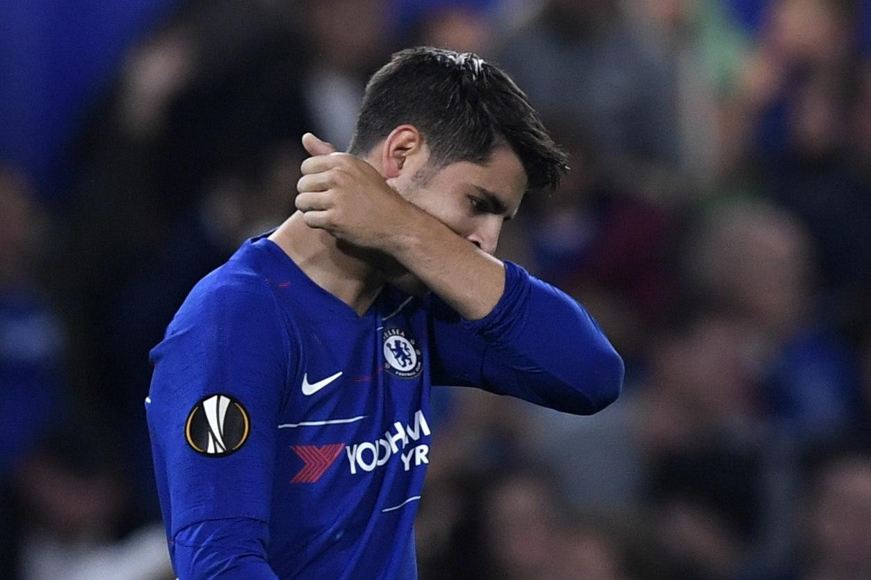 Morata celebra un gol con el Chelsea / EFE