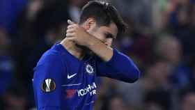 Morata celebra un gol con el Chelsea / EFE