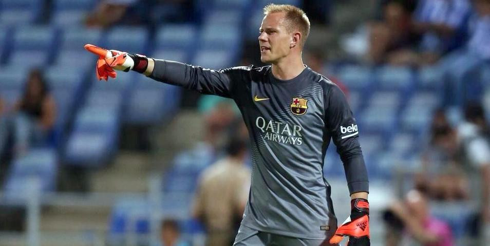 Una imagen de archivo de Ter Stegen con el Barça / EFE