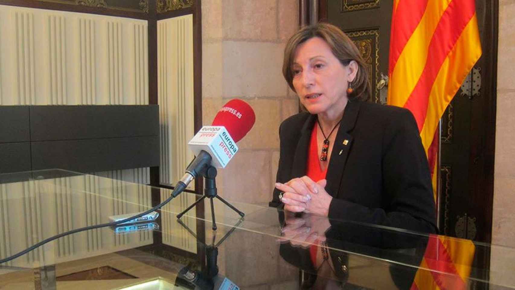 Carme Forcadell, presidenta del Parlamento catalán.