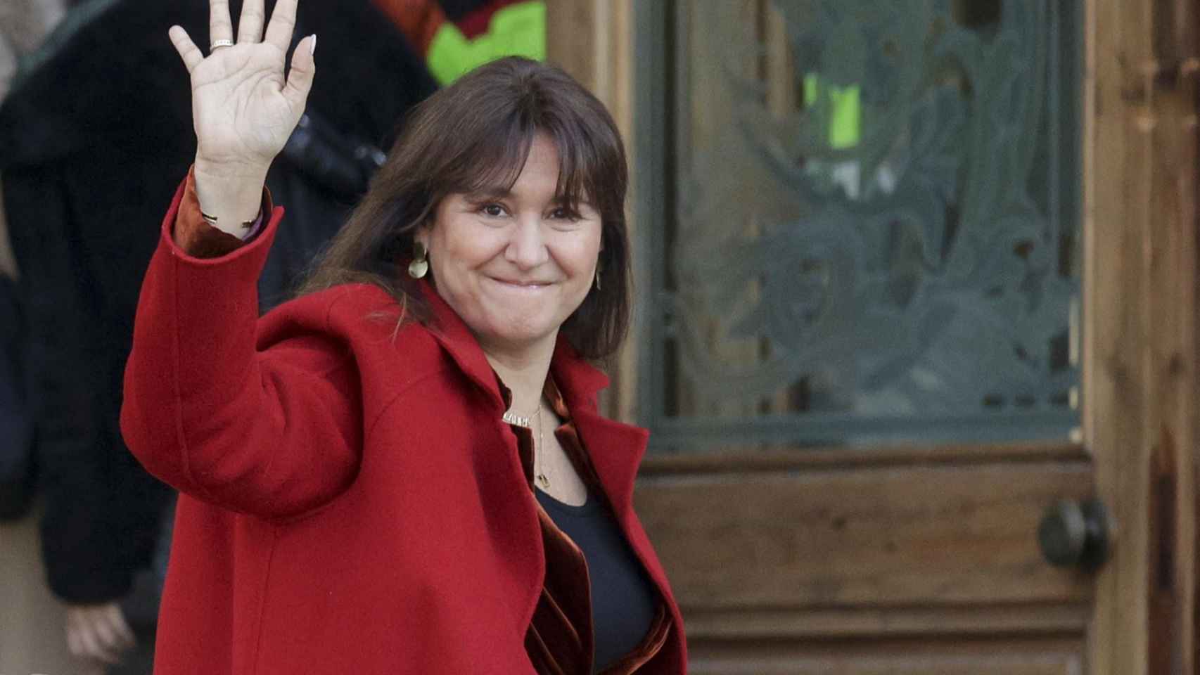 Laura Borràs a su llegada al TSJC el día que testificaban los otros dos acusados / QUIQUE GARCÍA - EFE