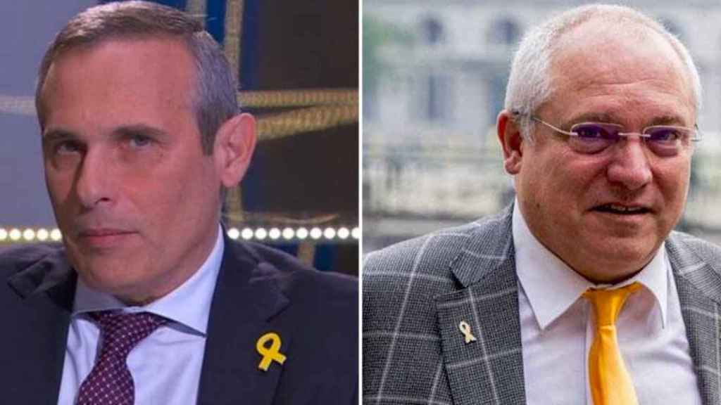 Josep Lluís Alay, jefe de oficina del prófugo Carles Puigdemont, y el diputado de JxCat Lluís Puig