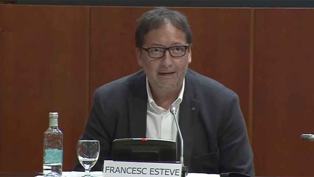 Francesc Esteve, jefe de los servicios jurídicos del Govern, durante un seminario / CG