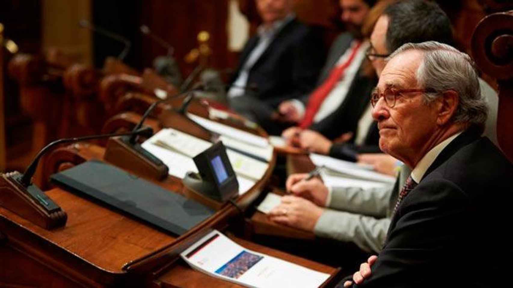 Xavier Trias, concejal del PDeCAT, en el pleno de noviembre en el Ayuntamiento de Barcelona / EFE