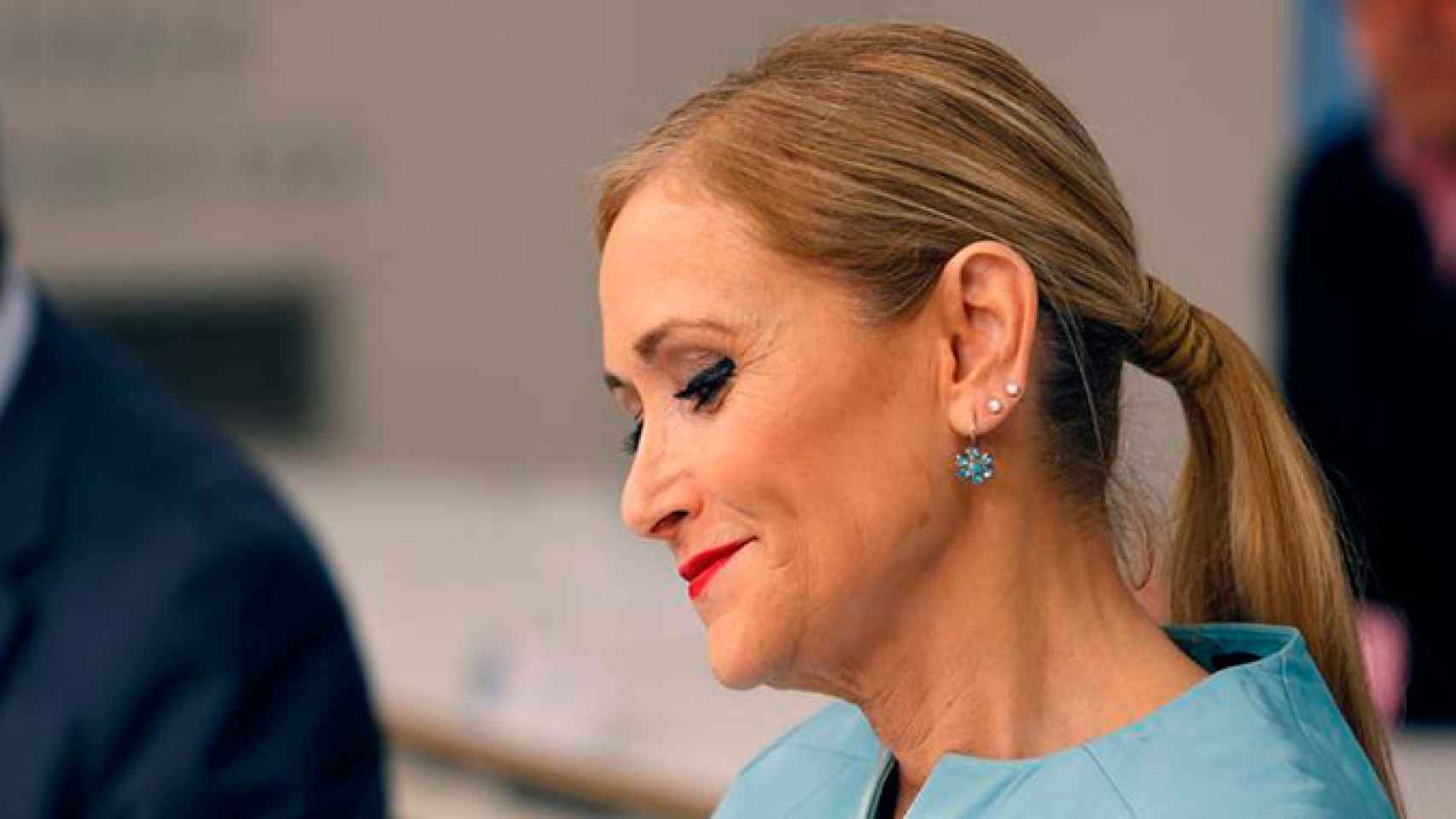 La presidenta de la Comunidad de Madrid, Cristina Cifuentes, durante la reunión del Comité Ejecutivo del PP de Madrid