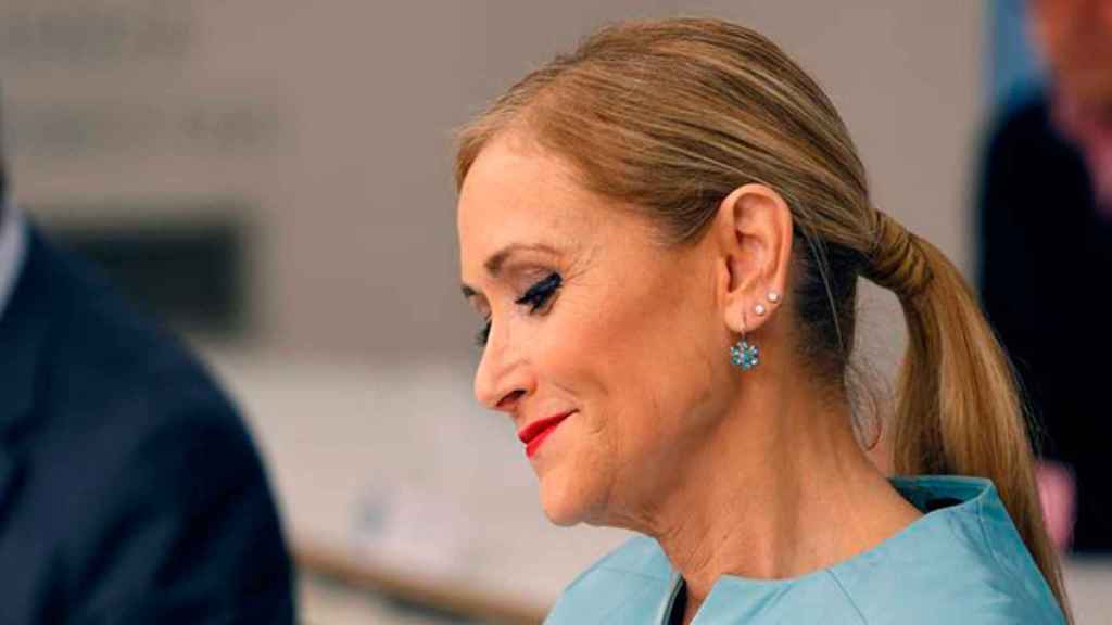 La presidenta de la Comunidad de Madrid, Cristina Cifuentes, durante la reunión del Comité Ejecutivo del PP de Madrid