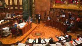 Imagen del salón de Plenos del Ayuntamiento de Barcelona en la sesión de mayo / CG