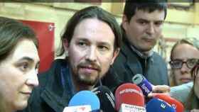 Pablo Iglesias y Ada Colau