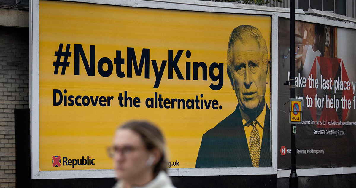 #NotMyKing, campaña antimonárquica en Reino Unido / TOLGA AKMEN - EFE