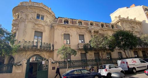 Fachada del edificio de la SGAE / Europa Press