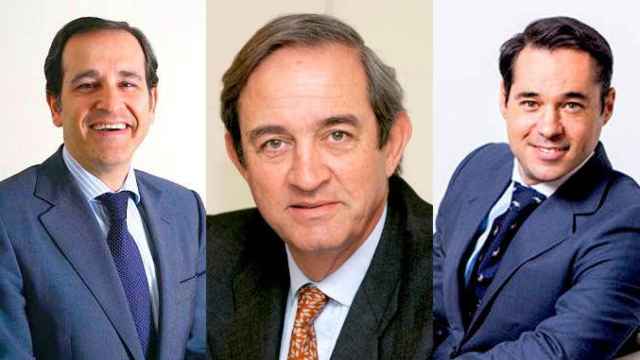 Javier de Jaime, Claudio Boada e Íñigo Escudero, responsables en España de CVC, Blackstone e Invesco / CG