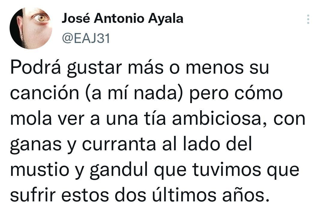 Tweet contra Blas Cantó