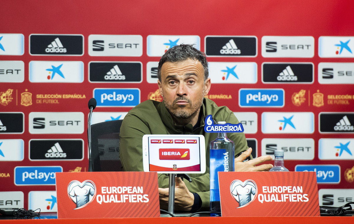 Luís Enrique ejerciendo de entrenador de la Selección Española / EP