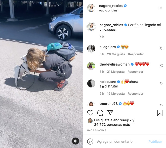 Publicación de Nagore Robles en Instagram / @nagore_robles