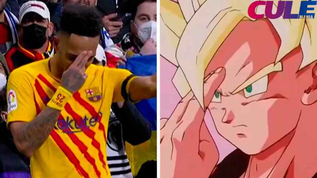 Aubameyang cumple una promesa al estilo Dragon Ball / REDES