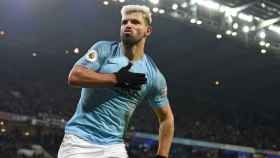 Agüero, celebrando un gol con el Manchester City | EFE