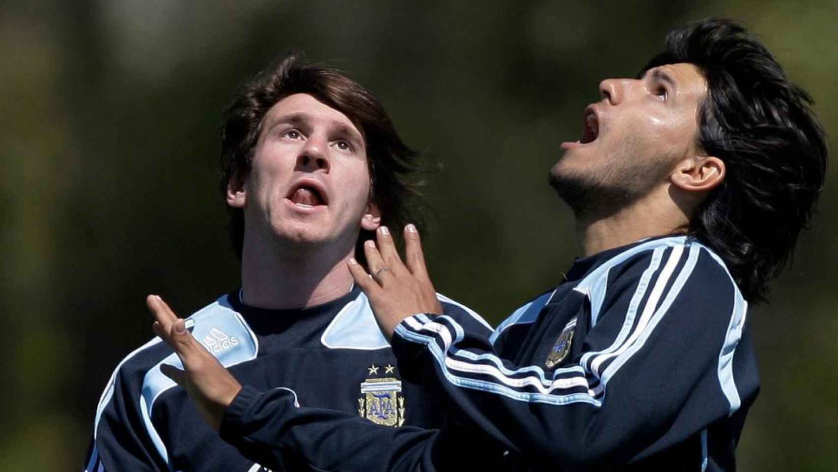 Messi y Agüero, en una convocatoria con Argentina / EFE