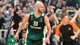 Nick Calathes jugando con el Panathinaikos / Redes