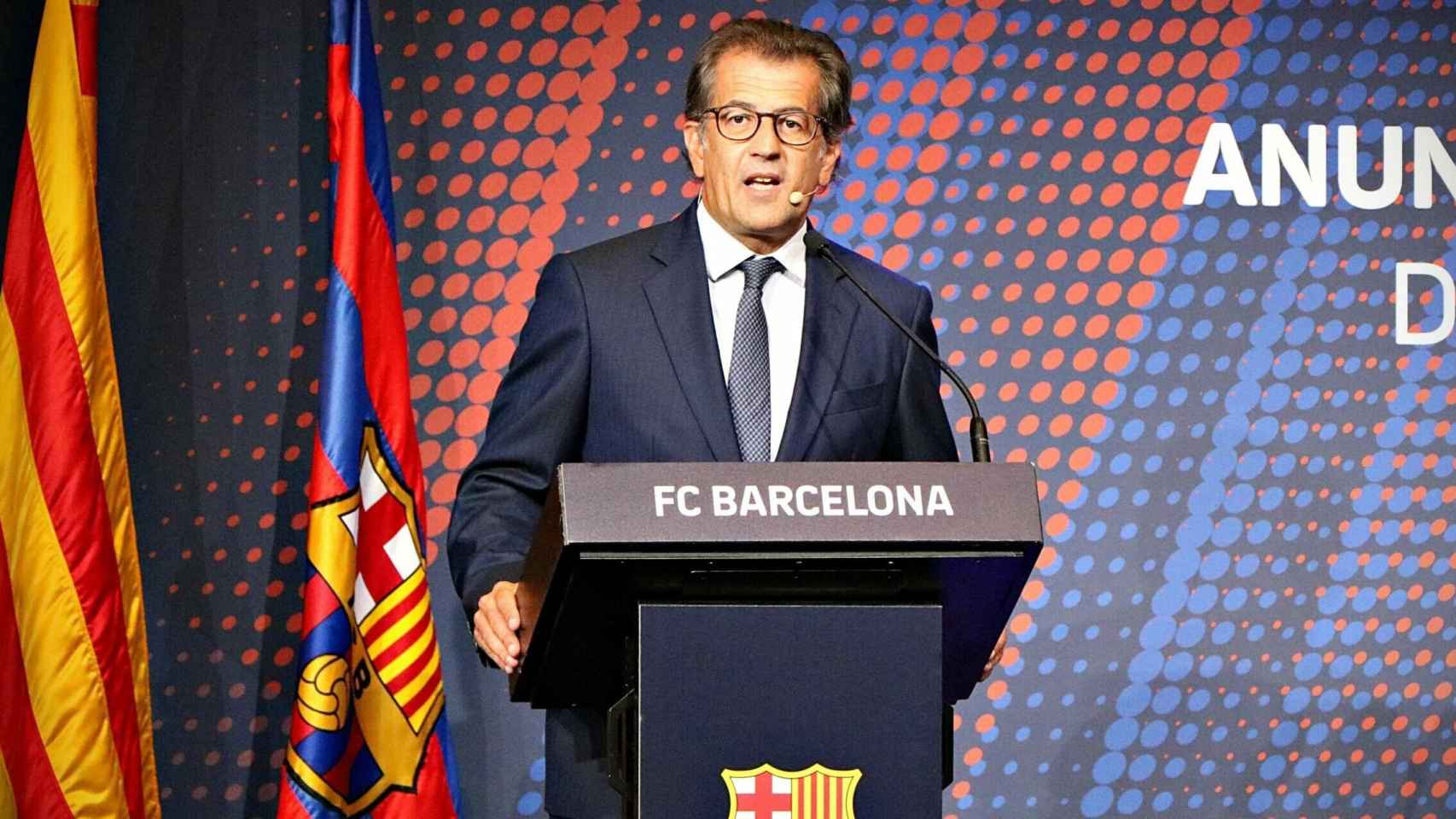 Toni Freixa en un acto de 'Fidels al Barça' / EFE