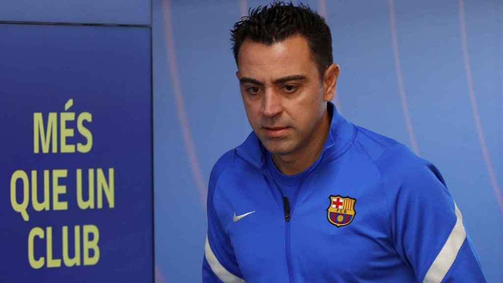 Xavi Hernández, a punto de vivir su debut como entrenador del Barça / EFE