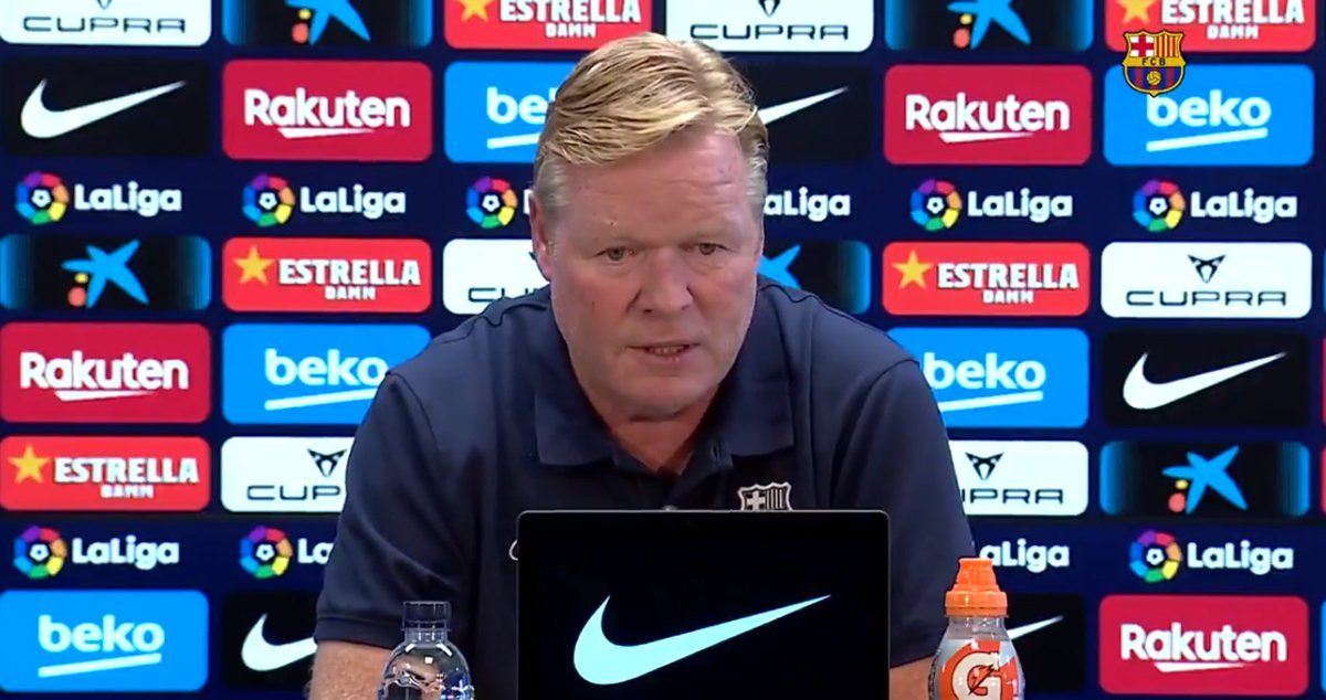 Ronald Koeman, en la rueda de prensa previa al Athletic - Barça / FCB