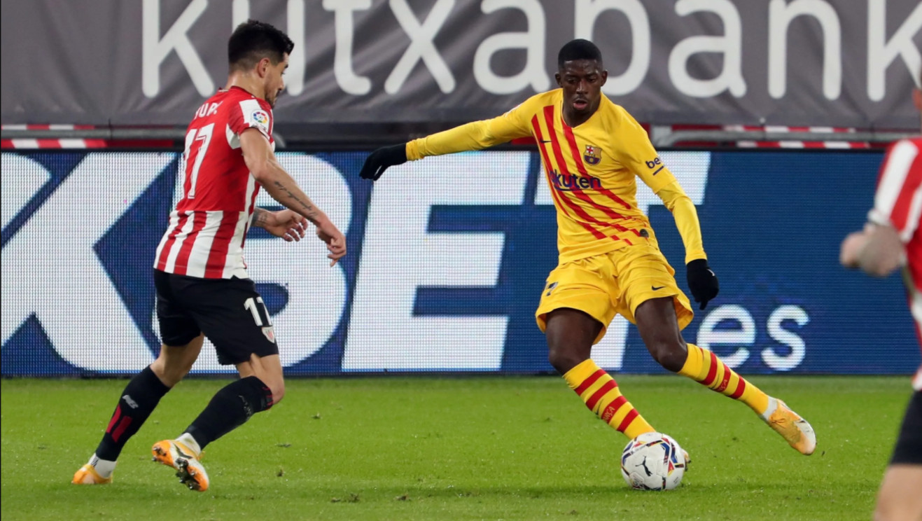 Ousmane Dembelé jugando con el Barça contra el Athletic Club / FC Barcelona