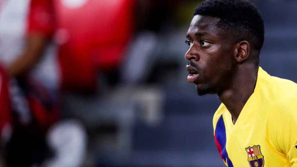 Ousmane Dembelé en el encuentro de San Mamés / EFE