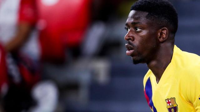 Ousmane Dembelé en el encuentro de San Mamés / EFE