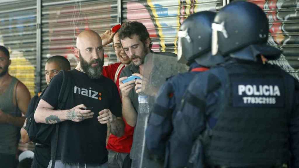 Josep Garganté, con camiseta negra, en una imagen de archivo / EFE