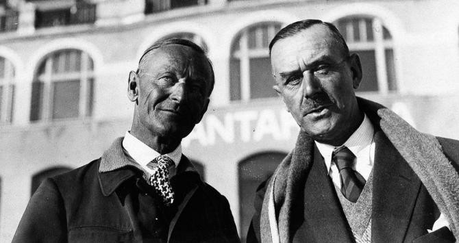 Herman Hesse y Thomas Mann en 1932 / DLA