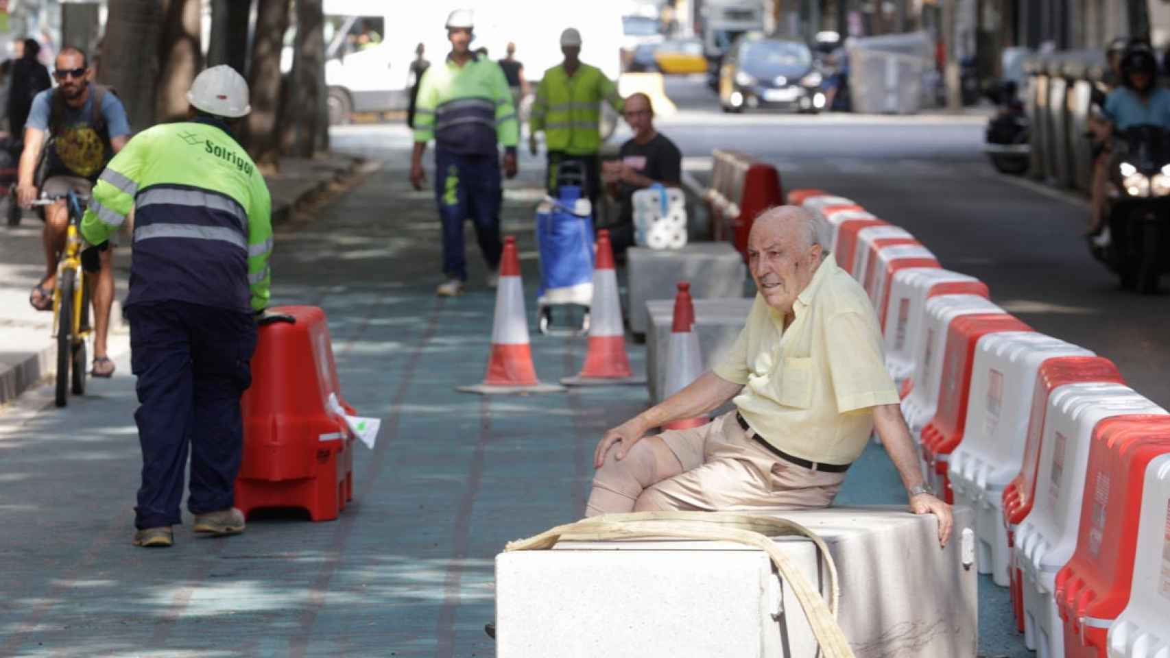 Las obras de la nueva superilla / QUIQUE GARCIA - EFE