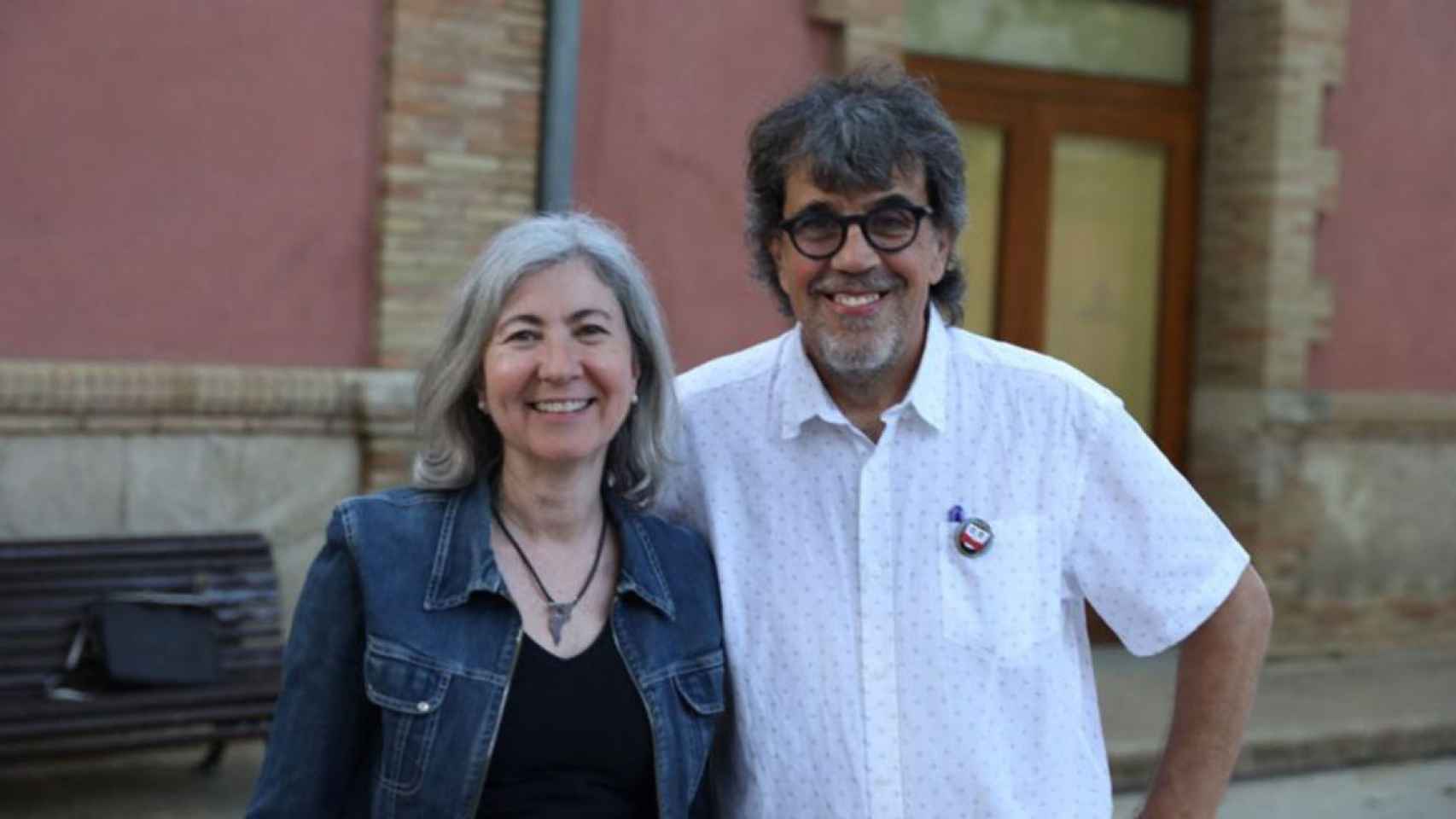 La presidenta de la ANC, Dolors Feliu, con Jordi Pesarrodona / ANC