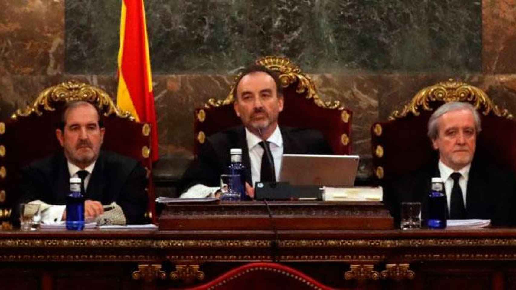 Magistrados del Tribunal Supremo durante la vista previa del juicio del 'procés' / EFE