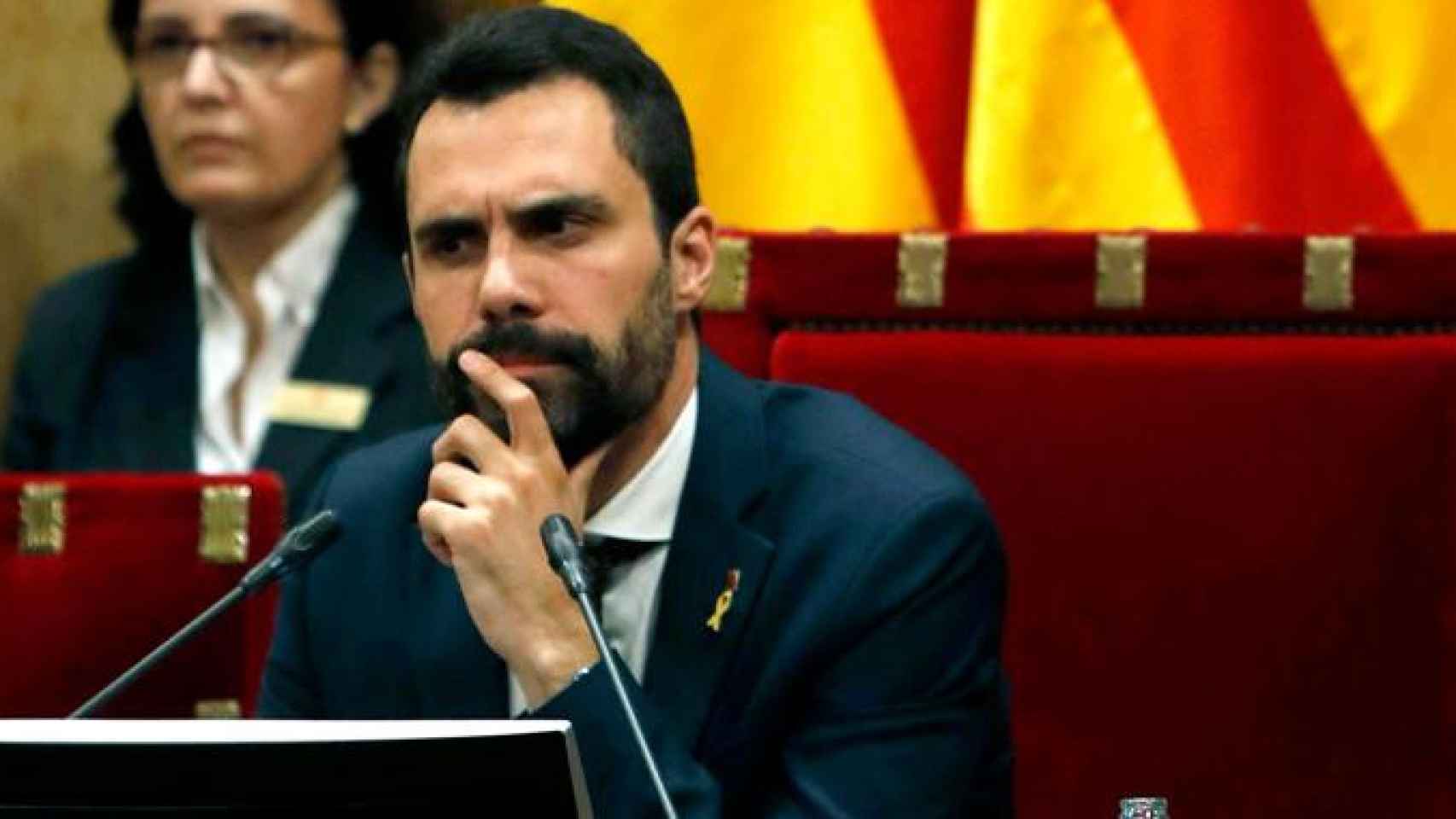 Roger Torrent, presidente del Parlamento catalán, durante el Debate de Política General / EFE