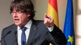 Carles Puigdemont, expresidente catalán, en un acto público anterior / EP