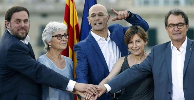 Presentación de la candidatura de Junts Pel Sí en el Museo de Historia de Cataluña en 2015 / EFE
