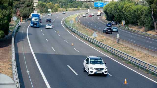 Imagen de recurso de la autopista AP-7, punto álgido de la operación salida por el puente / SERVEI CATALÀ DE TRÀNSIT