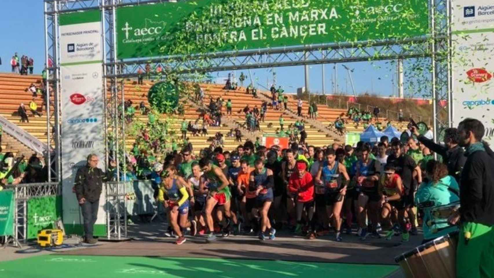 Salida de la III carrera 'En marcha contra el cáncer Barcelona', celebrada en el Parc del Fòrum / EP