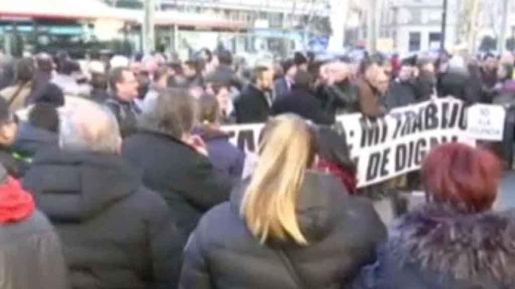 Manifestación de conductores de VTC en Barcelona / 324