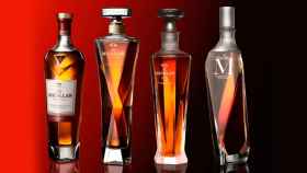 Las cuatro botellas del whisky de colección Macallan M; solo dos estuvieron disponibles