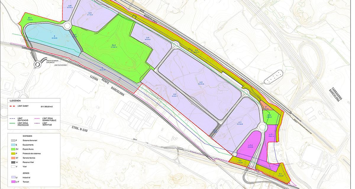 Desarrollo de Logis Montblanc (Tarragona) donde se emplaza el nuevo centro logístico de Bon Preu / CIMALSA