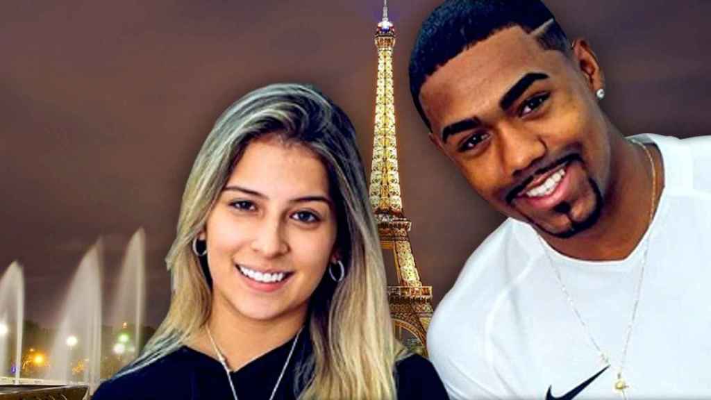 Malcom y Leticia Pereira ante la Torre Eiffel de París / FOTOMONTAJE DE CULEMANÍA